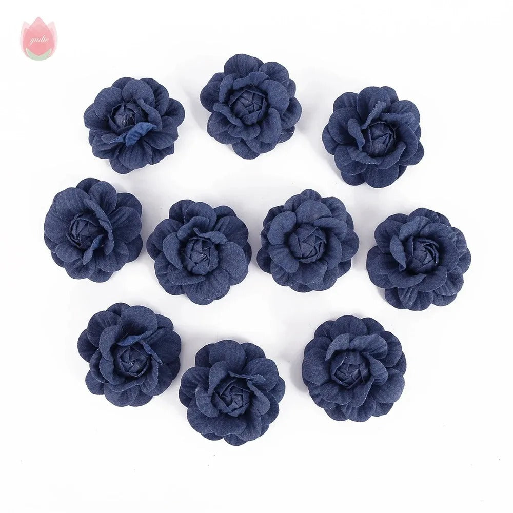 5/10Pcs Artificial Eco-friendly Flower Home Living Room Party Decor Wedding Garland Decorations DIY Hair Corsage Accessories