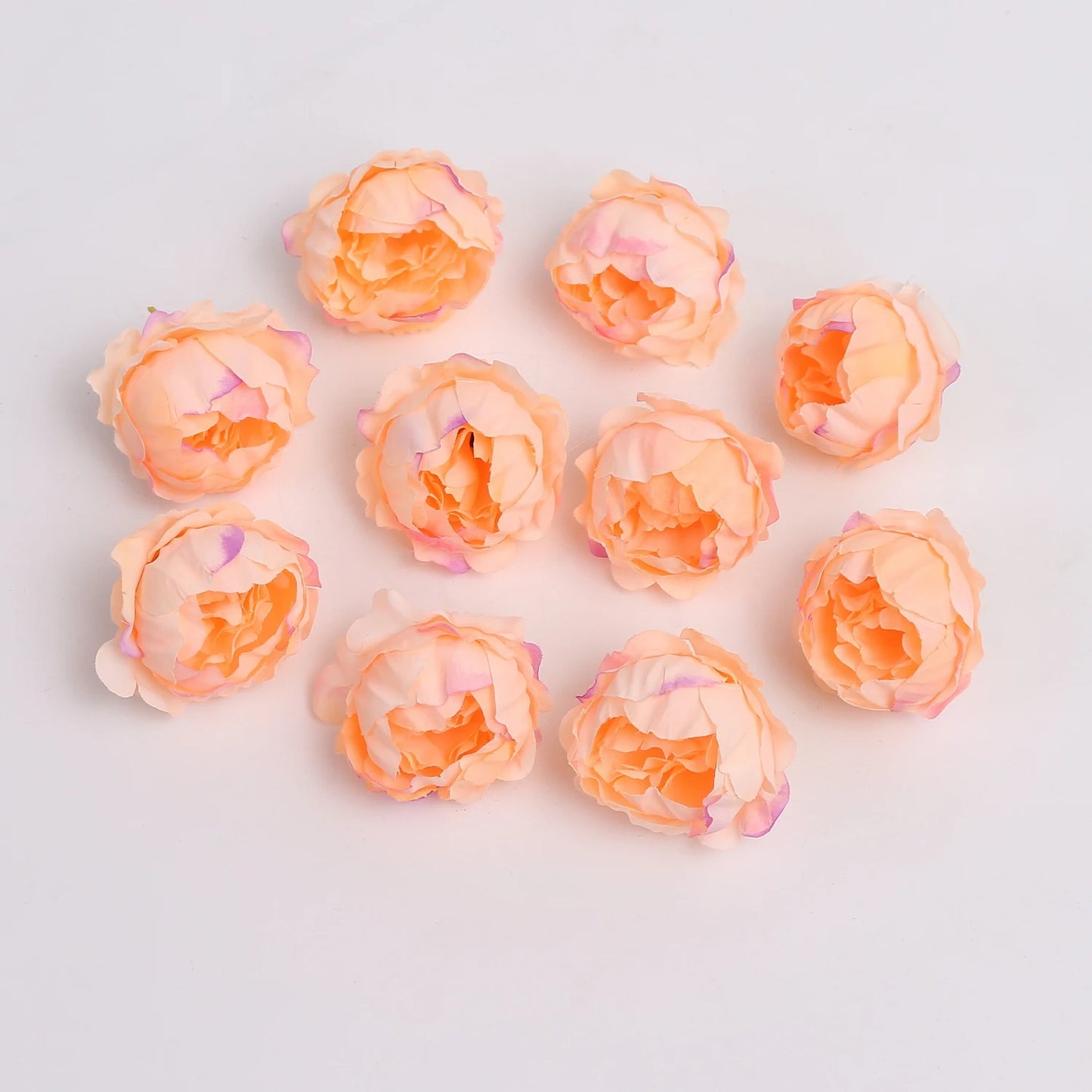 5/10Pcs Artificial Peony Flowers 4.5cm Fake Flower Heads for Home Room Dceor Wedding Marriage Decoration DIY Gifts Accessory