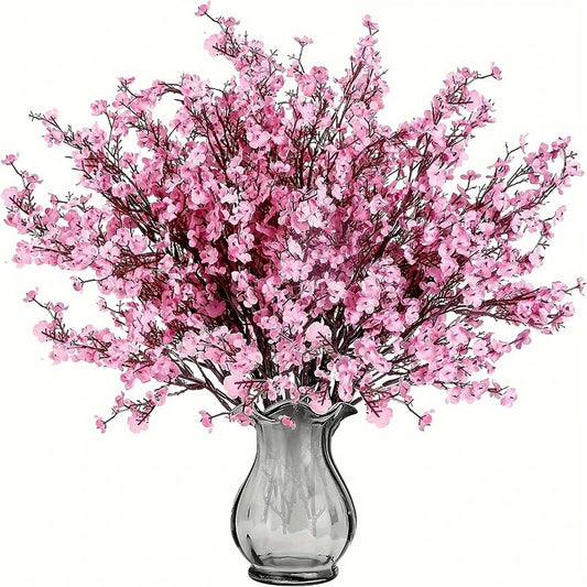 50CM Artificial Cherry Blossoms Flower Fake Silk Plant Decoration Wedding Party Decoration Bouquet Real Touch DIY Home Garden