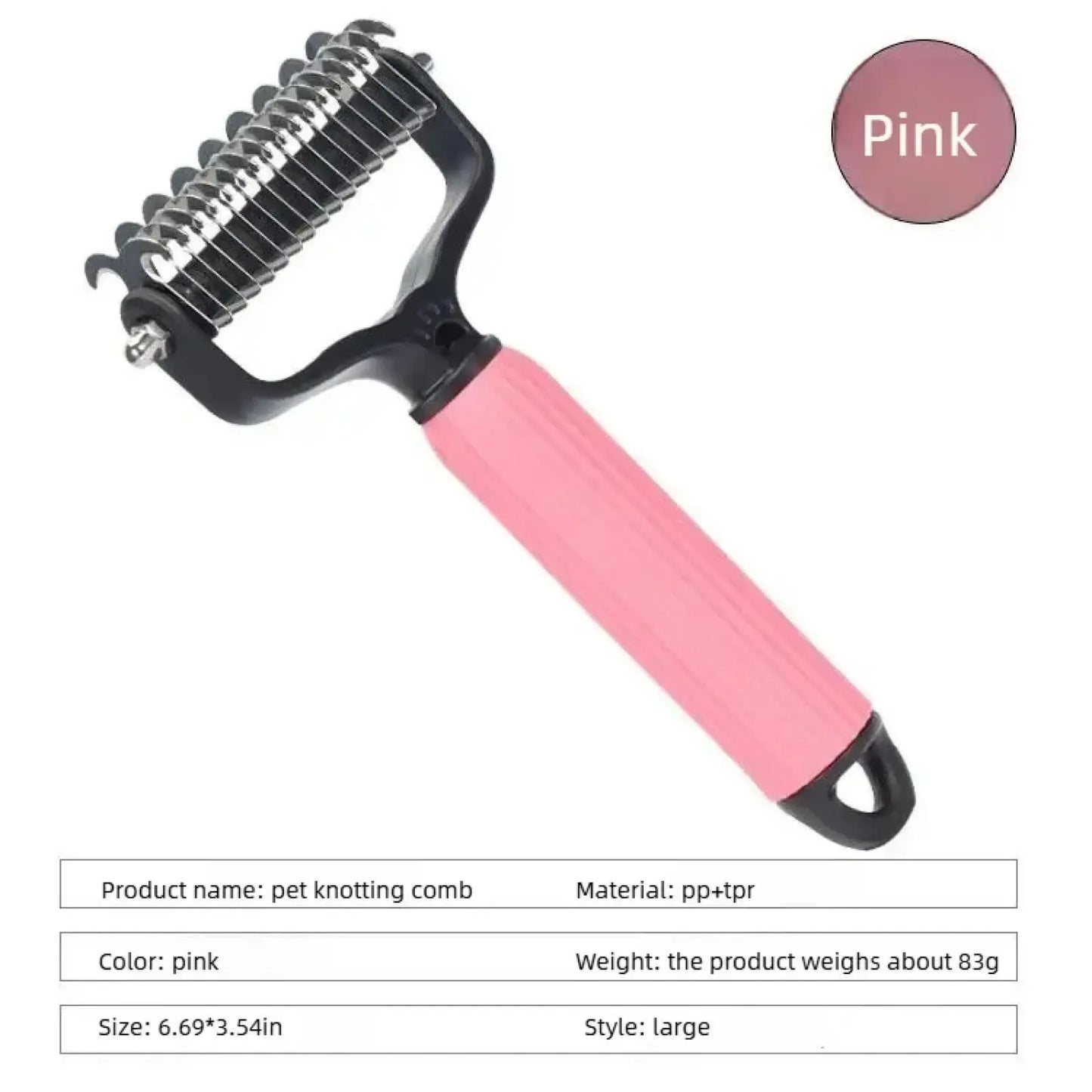 Pet Grooming Tools: Universal De-shedding Comb for Dogs