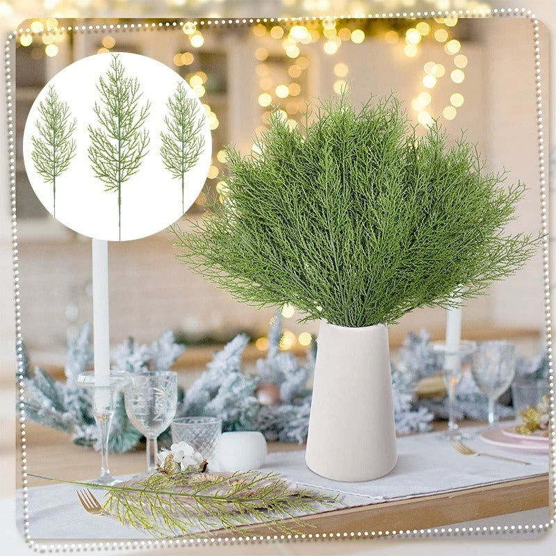 35cm Artificial Green Pine Leaves Christmas Decoration Xmas Tree Home Room Decor New Year Gift Christmas Garland Accessory