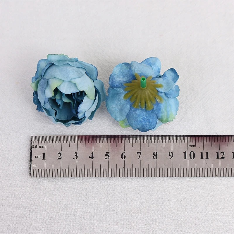 5/10Pcs Artificial Peony Flowers 4.5cm Fake Flower Heads for Home Room Dceor Wedding Marriage Decoration DIY Gifts Accessory