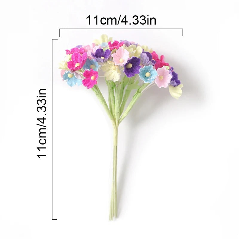 1/3/5Pcs 11cm Artificial Flower Silk Babysbreath Outdoor Garden arch Bonsai Wedding Valentine Home Decor Festival Diy Gifts