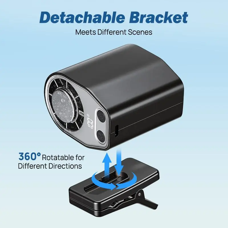 【Summer Survivals】 Semiconductor Cooling Clip-On Fan - Portable Clip Fan, Car Accessories, 360° Rotatable