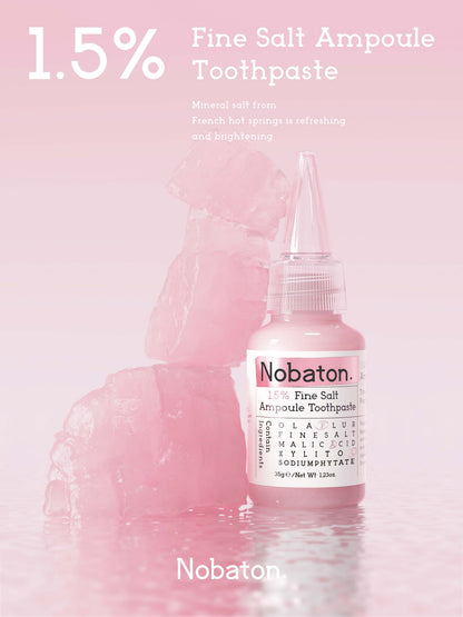 1.5% powdered salt ampoule toothpaste