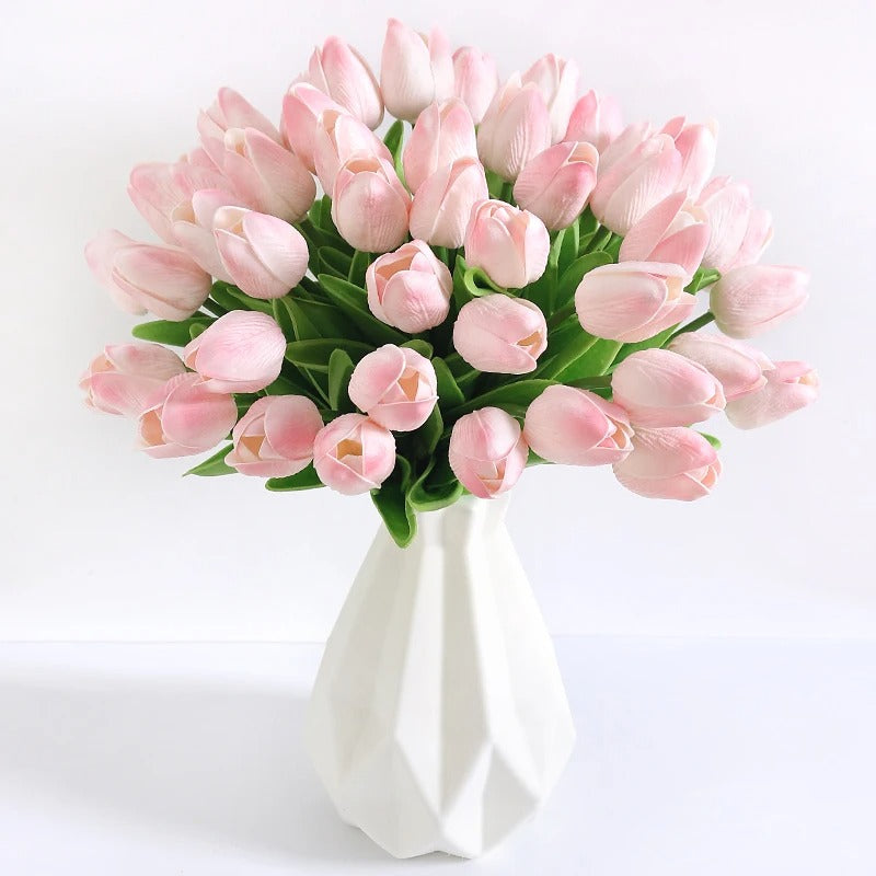 Artificial Tulip Flowers Plants For Interiors Outdoor Garden Soft Material Party Accessories Gifts For Female Festival Ornaments