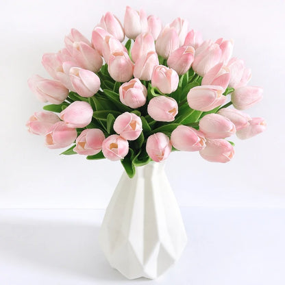 Artificial Tulip Flowers Plants For Interiors Outdoor Garden Soft Material Party Accessories Gifts For Female Festival Ornaments