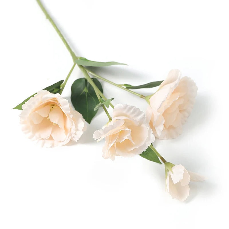 70CM 4Heads Silk Artificial Eustoma Flower Bouquet Long Stem Artificial Flower for DIY Wedding Party Center Decor Home Decor