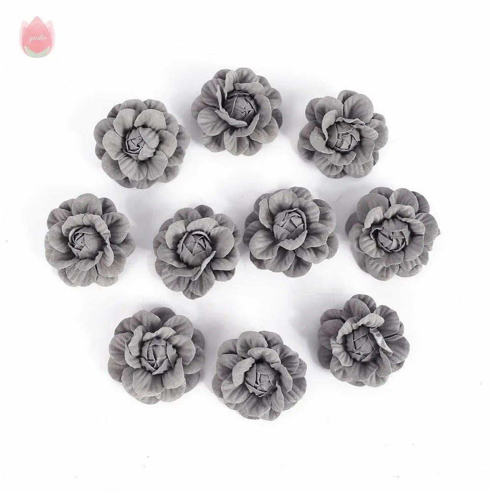 5/10Pcs Artificial Eco-friendly Flower Home Living Room Party Decor Wedding Garland Decorations DIY Hair Corsage Accessories