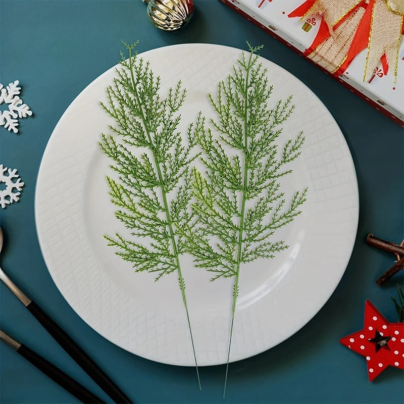 35cm Artificial Green Pine Leaves Christmas Decoration Xmas Tree Home Room Decor New Year Gift Christmas Garland Accessory