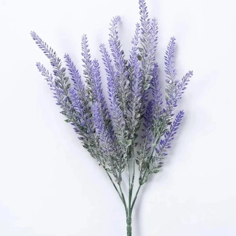 35cm Purple Plastic Artificial Lavender Fake Plant for Wedding Home Room Garden Decorations Bridal Bouquet Photography Props