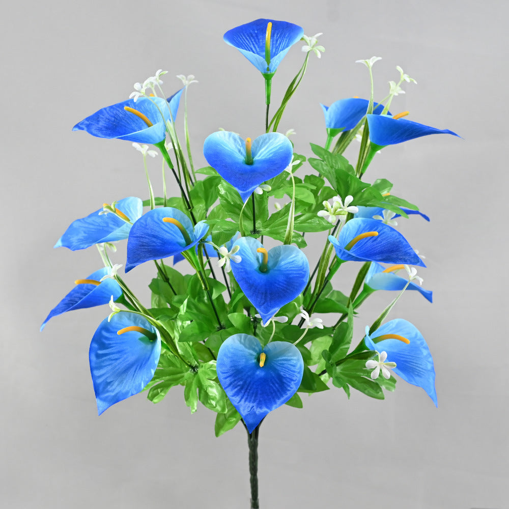 Tall calla lily fake flowers home living room furnishings indoor decorative flowers