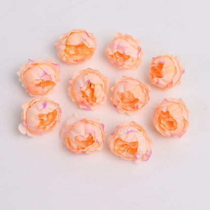 5/10Pcs Artificial Peony Flowers 4.5cm Fake Flower Heads for Home Room Dceor Wedding Marriage Decoration DIY Gifts Accessory