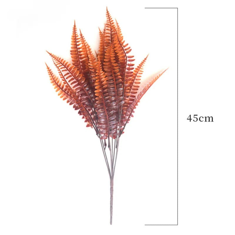 Artificial Flowers Autumn Decoration Plant Violet Eucalyptus Bouquet Outdoor Garden Bushes Decor Home Wedding Office Accessories