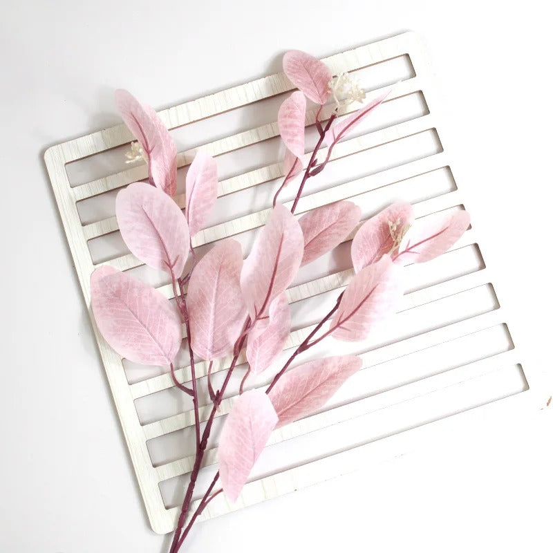 52cm Artificial Fall Eucalyptus Fake Foliage Branches Autumn Flowers Decorations Home Wedding Thanksgiving Christmas Decoration