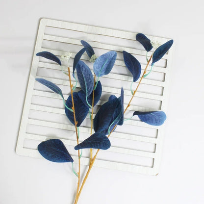 52cm Artificial Fall Eucalyptus Fake Foliage Branches Autumn Flowers Decorations Home Wedding Thanksgiving Christmas Decoration