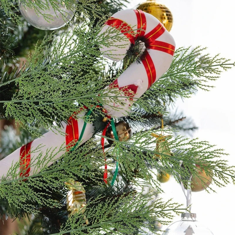 35cm Artificial Green Pine Leaves Christmas Decoration Xmas Tree Home Room Decor New Year Gift Christmas Garland Accessory