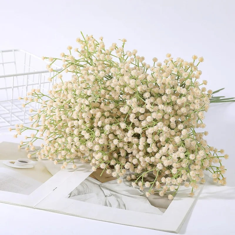 1Branch 90Heads Artificial Full Sky Stars Flowers Bouquet Multiple Colors Partys Brides Wedding Home Decorative Fake Plant