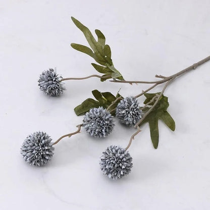 5 Heads Artificial Flower Bouquet Silk Dandelion Flower Ball Fake Flowers Home Garden Wedding Decors DIY Craft Wreath Christmas