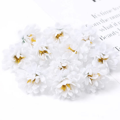 10/20/50Pcs Mini Artificial Rose Silk Flower Heads Simulated Flower Home Room Decoration Wedding Decoration DIY Wreath Accessory