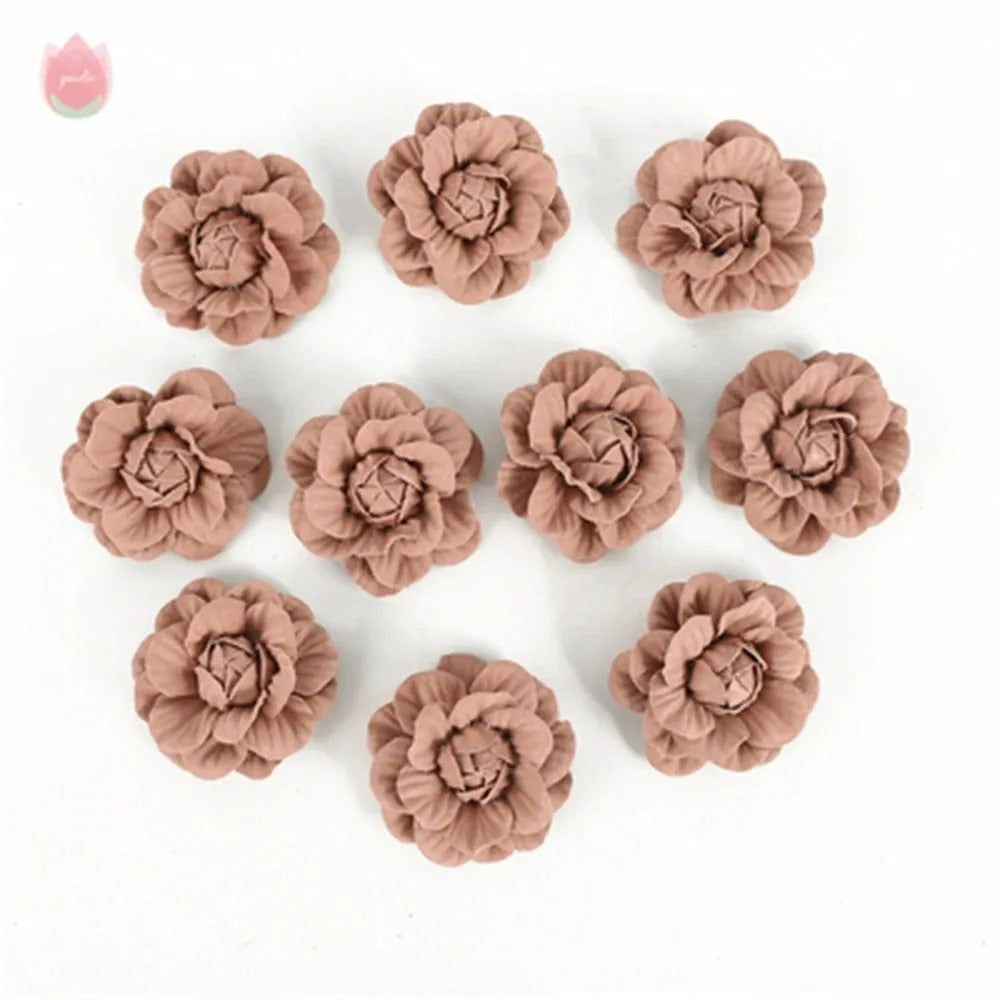 5/10Pcs Artificial Eco-friendly Flower Home Living Room Party Decor Wedding Garland Decorations DIY Hair Corsage Accessories