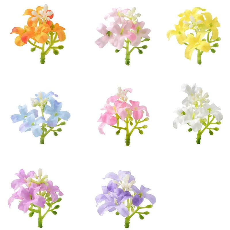 10/20/50Pcs 4cm Silk Artificial Bellflower Flower Head for Home Wedding Decorations DIY Gift Box Garland Wreath Accessories