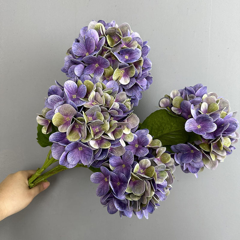 Hydrangea fake flowers home decoration oil painting color moisturizing film