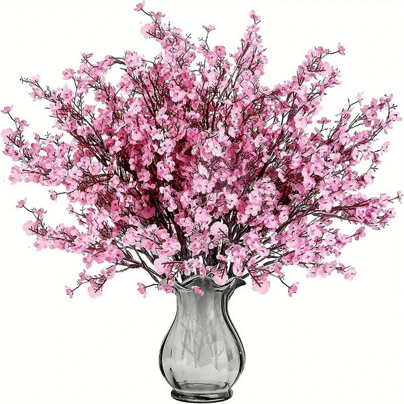 50CM Artificial Cherry Blossoms Flower Fake Silk Plant Decoration Wedding Party Decoration Bouquet Real Touch DIY Home Garden