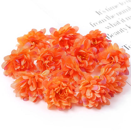 10/20/50Pcs Mini Artificial Rose Silk Flower Heads Simulated Flower Home Room Decoration Wedding Decoration DIY Wreath Accessory