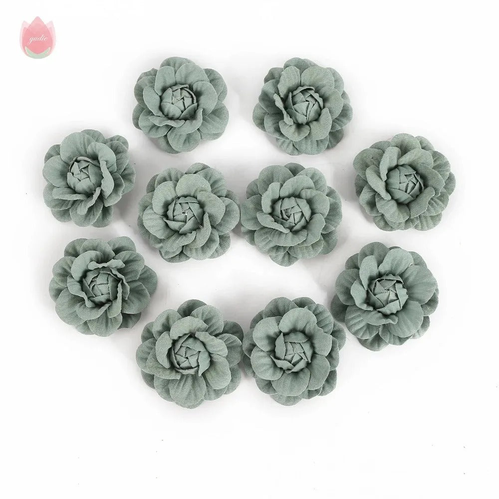 5/10Pcs Artificial Eco-friendly Flower Home Living Room Party Decor Wedding Garland Decorations DIY Hair Corsage Accessories