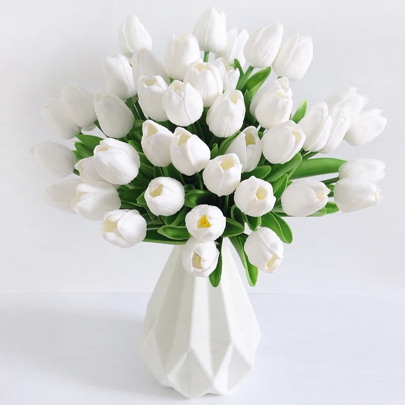 Artificial Tulip Flowers Plants For Interiors Outdoor Garden Soft Material Party Accessories Gifts For Female Festival Ornaments