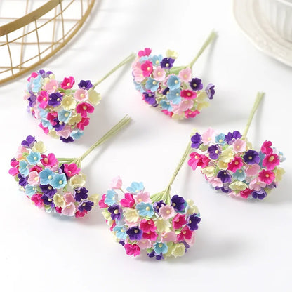 1/3/5Pcs 11cm Artificial Flower Silk Babysbreath Outdoor Garden arch Bonsai Wedding Valentine Home Decor Festival Diy Gifts