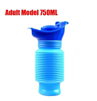 1set Urinal Car Urinal Bucket Outdoor Standing Urine Emergency Travel Portable Reusable Shrinkable Camping Toilet Urine Leak