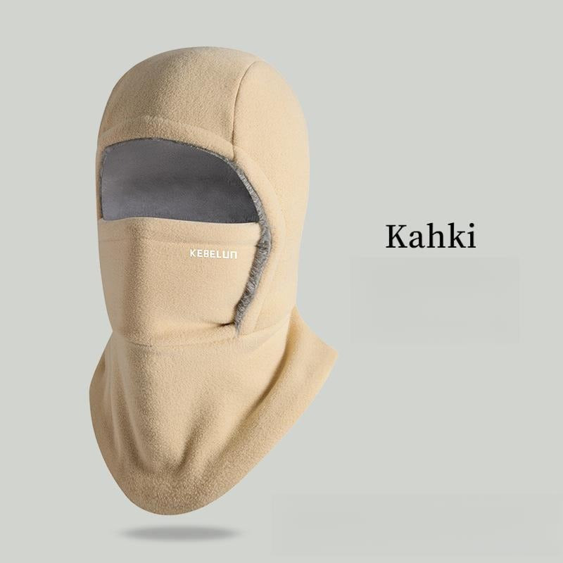 Outdoor Winter Warm Hat Neckband Integrated Cycling Mask Sports Ski Head Cover Neck Windproof Cold One-Piece Pullover Hat
