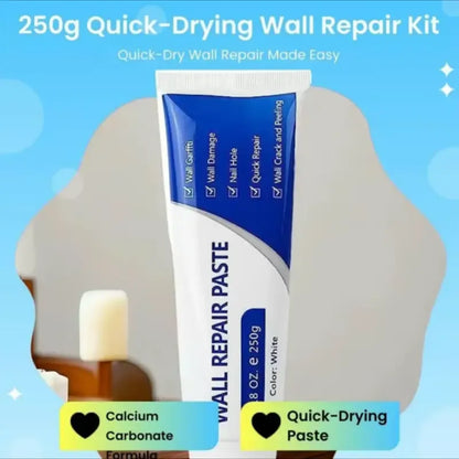 Drywall Patch Repair Kit 250g Wall Mending Agent Multi-functional Quick-drying Paste Adhesive Heavy Duty Concrete Sealant Waterproof Self-adhesive