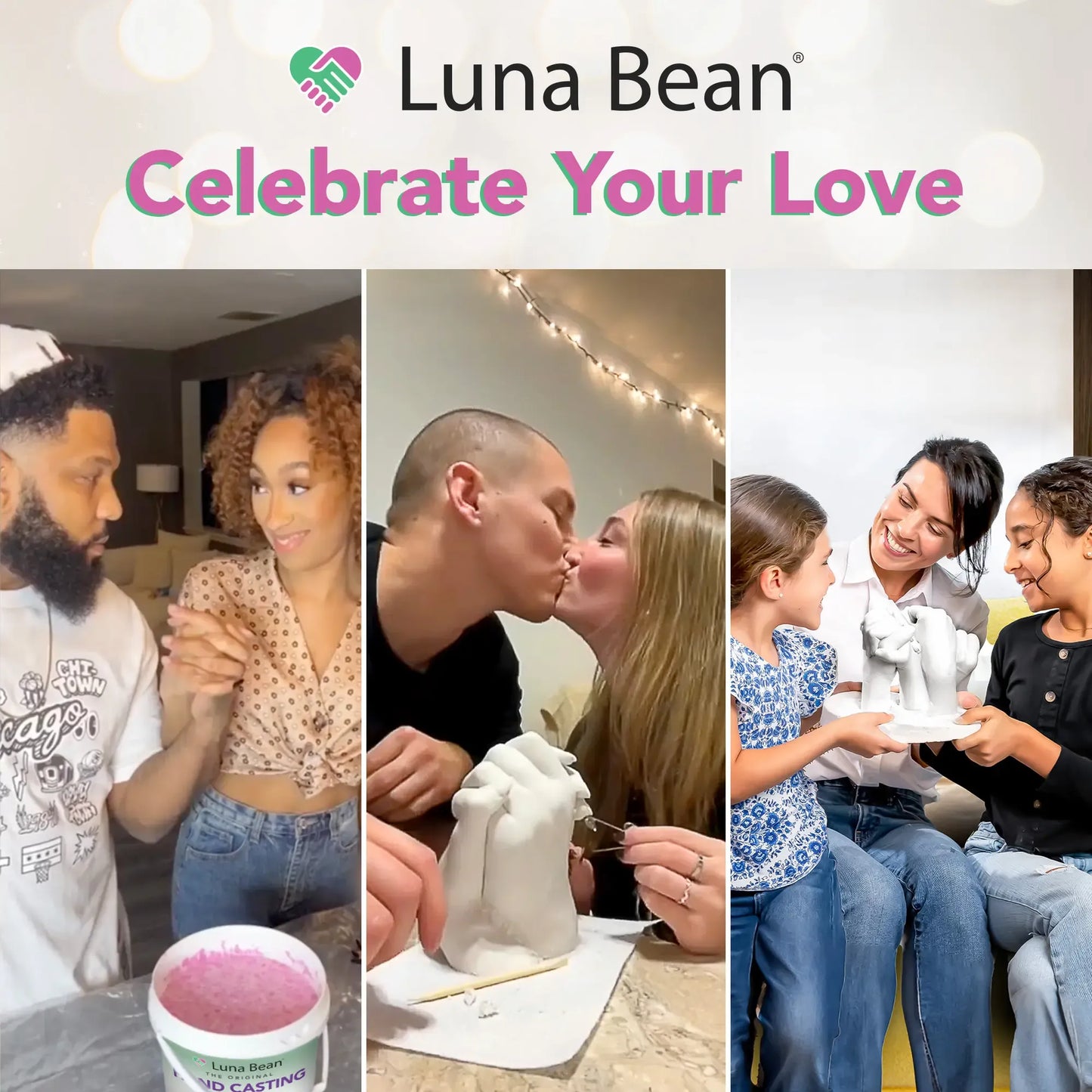 Luna Bean Original Casting Kit – Perfect Gift and Activity for Couples, Families, & Friends