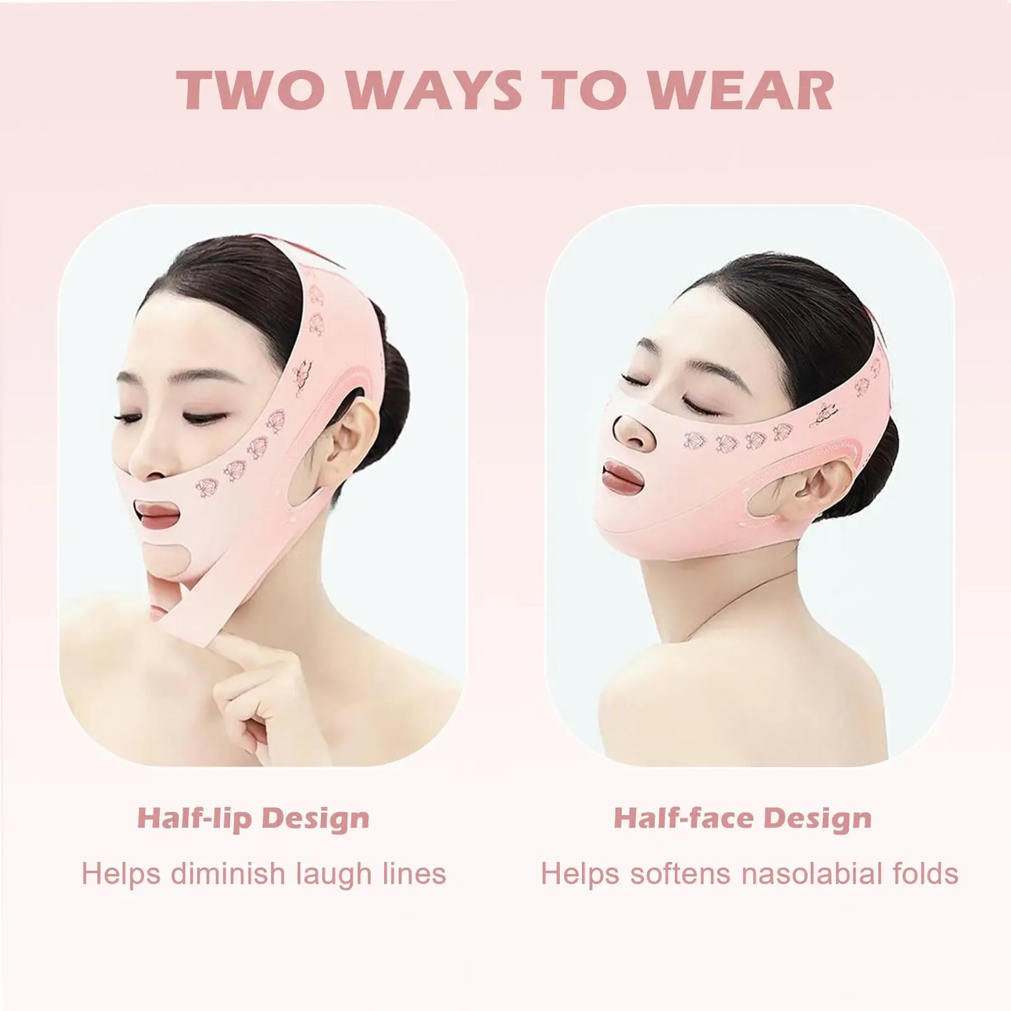 Jungshea V-Line Face Mask – Chin Up V-Shaped Jawline Tightening Mask for Women and Men, Adjustable Comfort Skin Exerciser, Perfect Christmas Gift