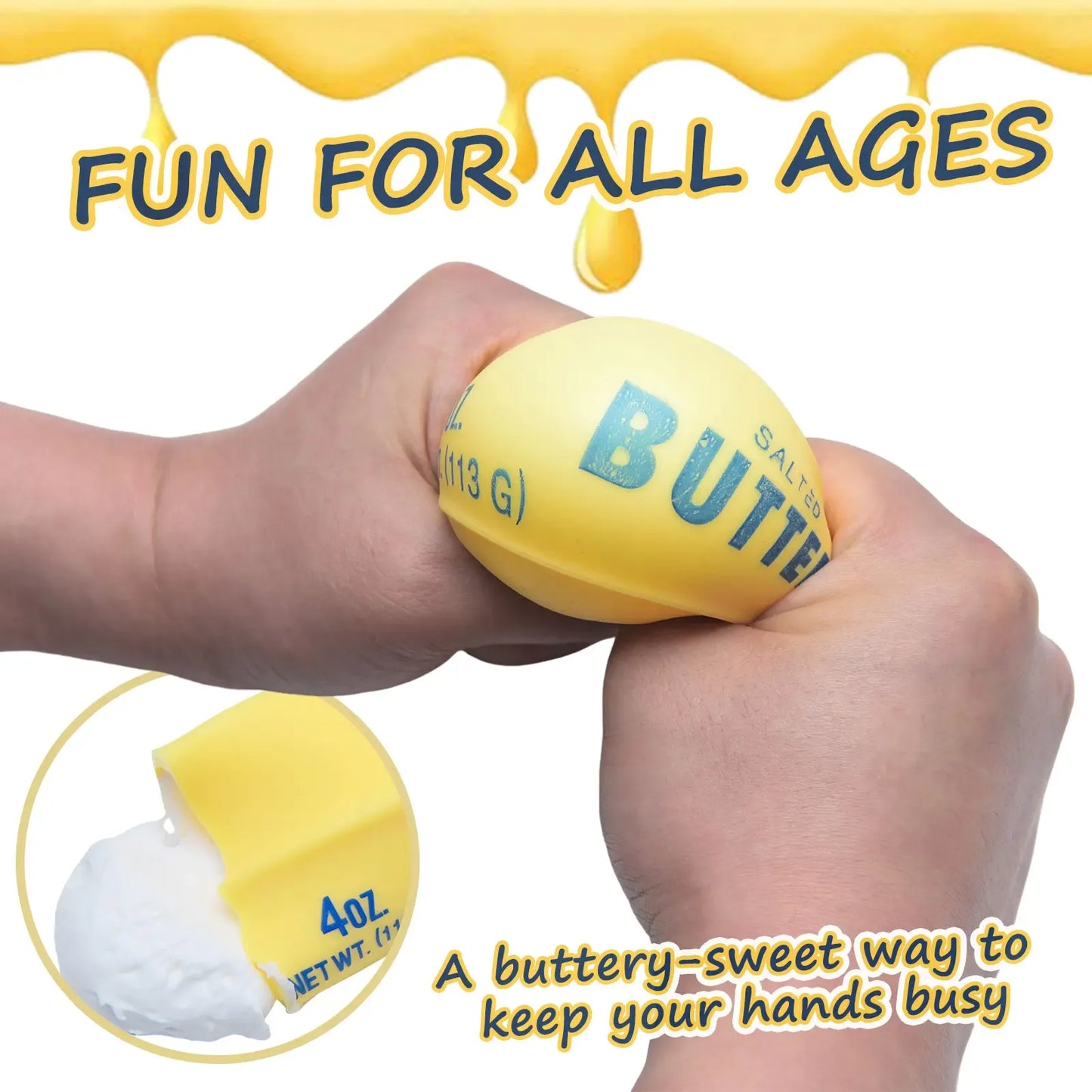 Squish Butter - New Flour Filled Fidget Toy
