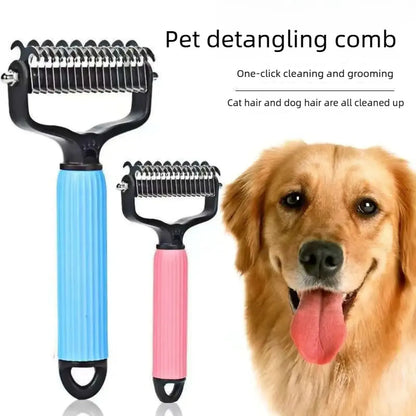 Pet Grooming Tools: Universal De-shedding Comb for Dogs