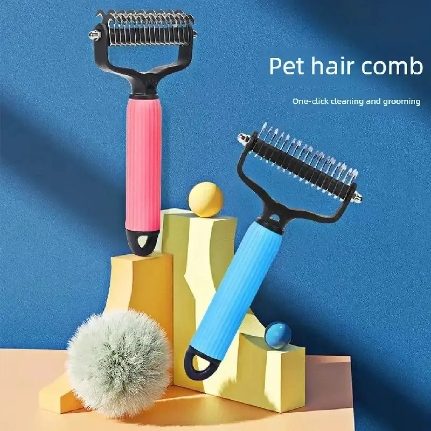 Pet Grooming Tools: Universal De-shedding Comb for Dogs