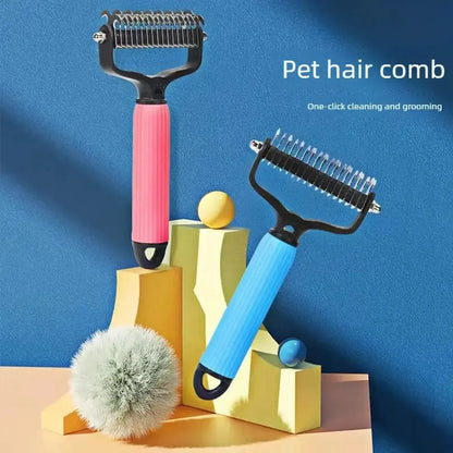 Pet Grooming Tools: Universal De-shedding Comb for Dogs