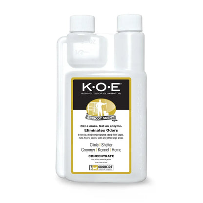 K.O.E. 16oz Concentrate - Kennel Odor Eliminator - Non-Enzymatic Formula, KOE, Apricot, Fresh, Original Scent, 16 oz Pint