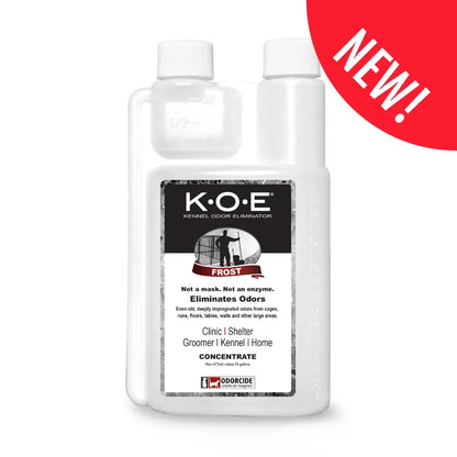 K.O.E. 16oz Concentrate - Kennel Odor Eliminator - Non-Enzymatic Formula, KOE, Apricot, Fresh, Original Scent, 16 oz Pint