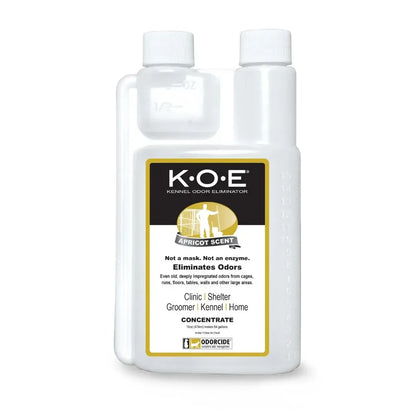 K.O.E. 16oz Concentrate - Kennel Odor Eliminator - Non-Enzymatic Formula, KOE, Apricot, Fresh, Original Scent, 16 oz Pint