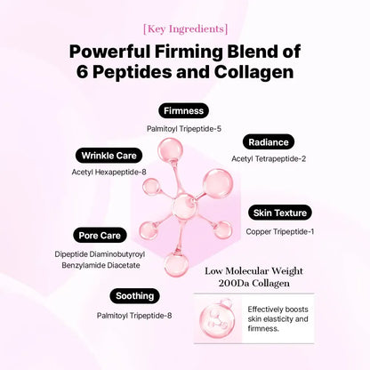 [COSRX Official] Pretty in Pink - Lift & Bright | The Peptide Collagen Hydrogel Eye Patch (60 patches) | The Peptide Collagen Lifting Glow Hydrogel Mask_3ea | The 6 Peptide First Step Serum  |  Lift, Firm and Glow with Peptides & Collagen