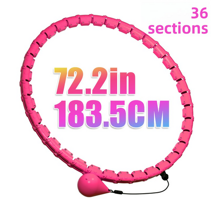 Hula hoop for women, designed to slim the waist and reduce belly fat.