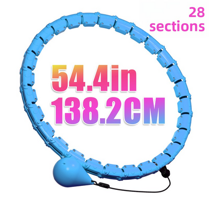 Hula hoop for women, designed to slim the waist and reduce belly fat.