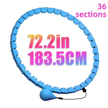 Hula hoop for women, designed to slim the waist and reduce belly fat.