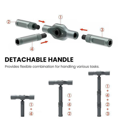 SEESE 24 in 1 DlY Screwdriver Set,1 Set SwitchableScrewdriver Shape Magnetic Screwdriver Set,Compact and Portable Ratchet Screw0driver SetHome Repair Tool Box