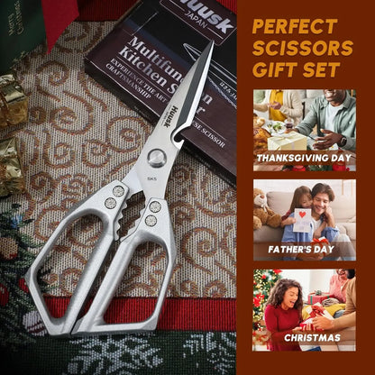 Multi-purpose kitchen scissors